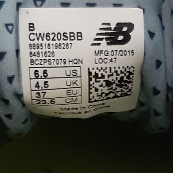 NEW Balance Womens Sneaker Gray/Blue 6.5 - Picture 10 of 13